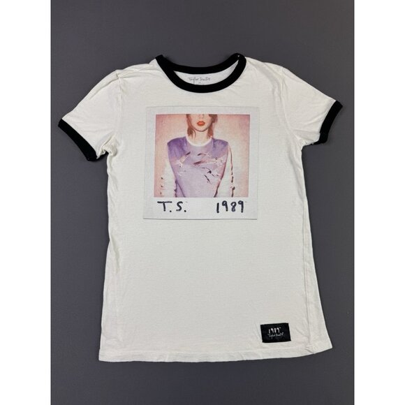 Taylor Swift Tops - Taylor Swift World Tour 1989 Concert Ringer Shirt Womens Small Polaroid Swiftie